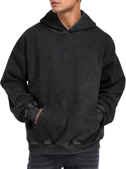 Vintage-Inspired Oversized Acid Wash Hoodie