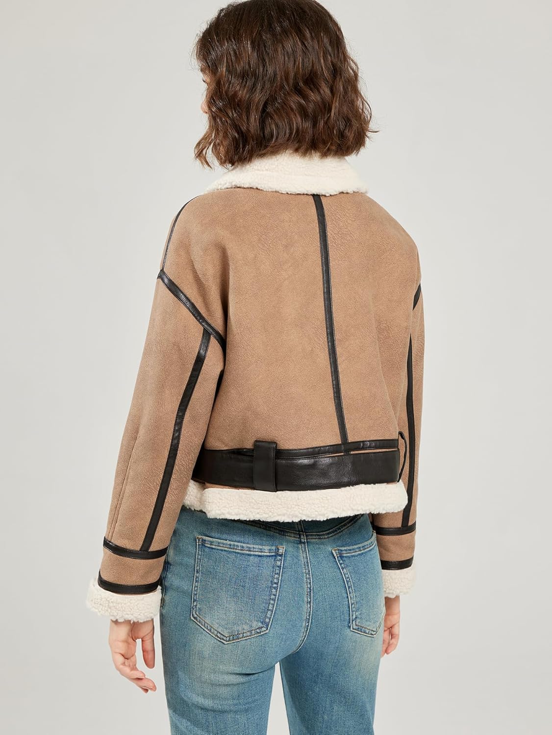 Faux Fur Aviator Jacket