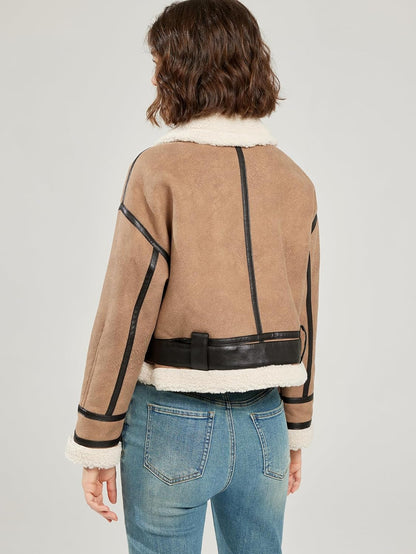 Faux Fur Aviator Jacket