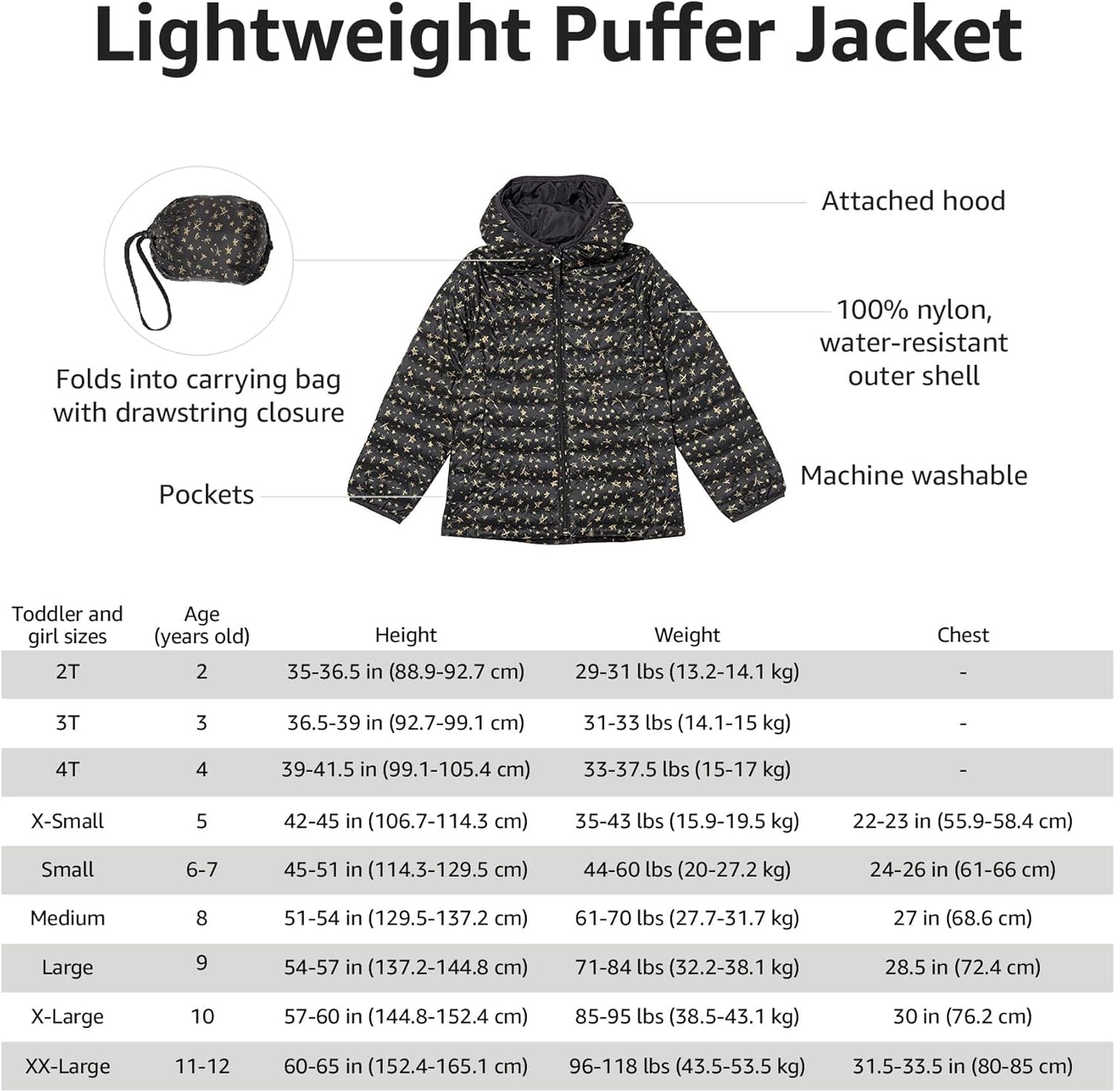 Lightweight Packable Puffer Jacket