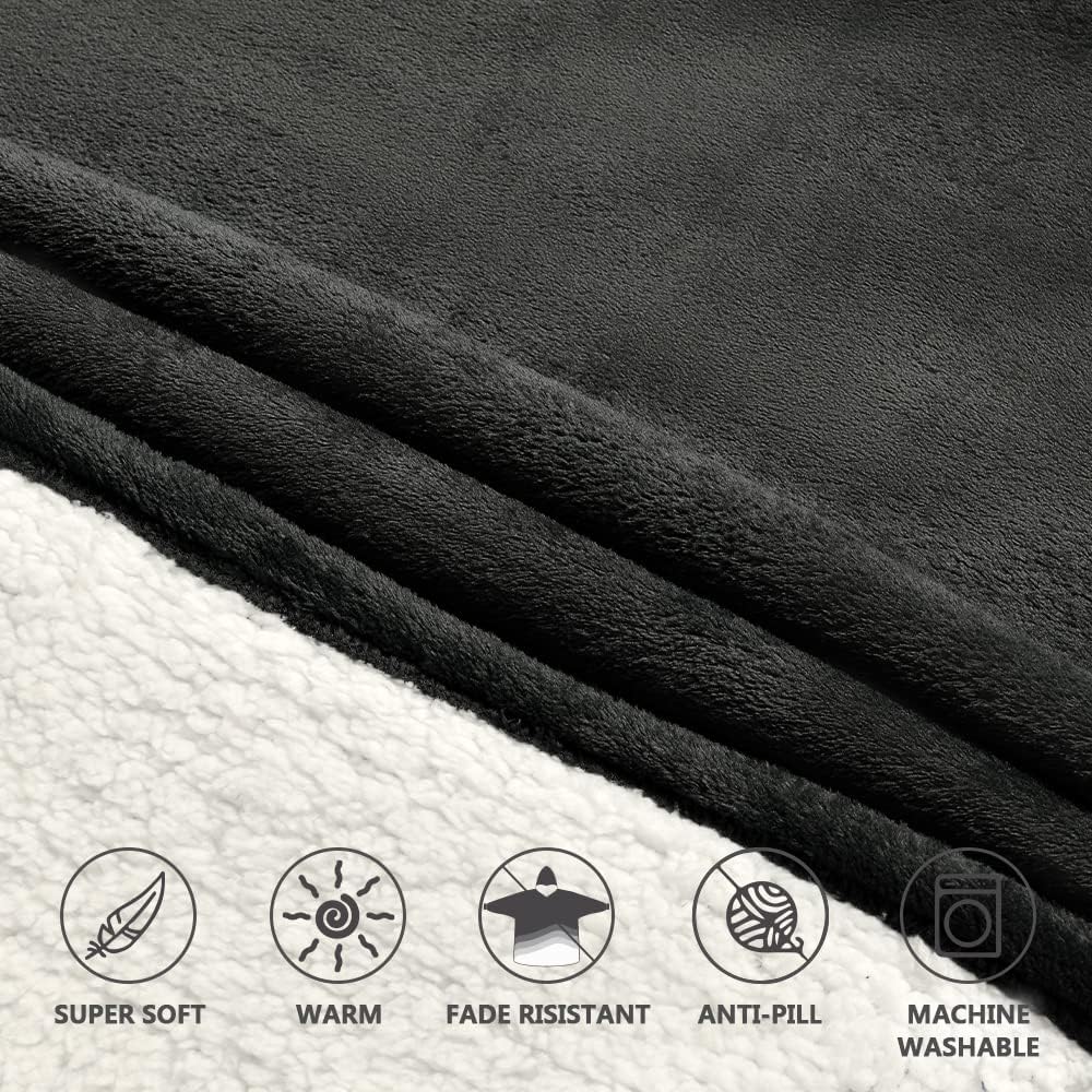 Krifey Wearable Blanket Hoodie, Oversized Sherpa Hooded for Women and Men, Cozy Sweatshirt with Giant Pocket