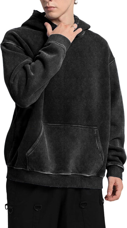 Vintage-Inspired Oversized Streetwear Hoodie