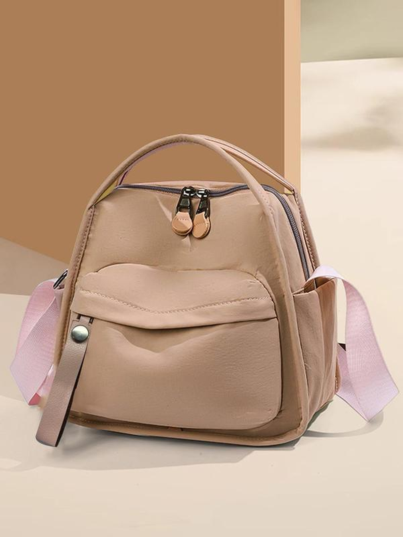 Women'S Elegant Solid Color Shoulder Bag, Fashionable Zipper Crossbody Bag for Daily Use, 2025 Fall & Winter Versatile High-Quality Daily Commuting Bag, Casual Shoulder Bag
