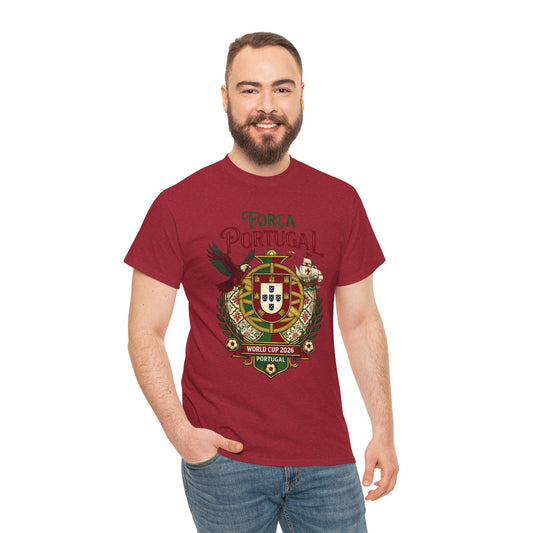 Portugal Força T‑Shirt – World Cup 2026 Crest Tee