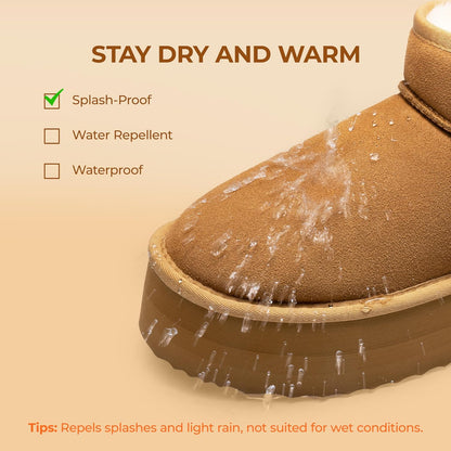 Emily | Stylish Comfortable Platform Mini Boots 7
