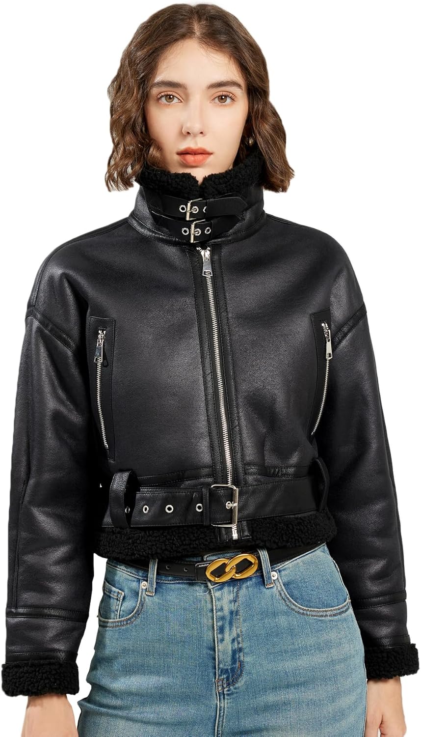 Faux Fur Aviator Jacket