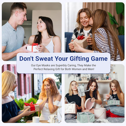 Cooling Eye Mask for Dark Circles & Puffiness – FSA/HSA Eligible, Cold Gel Ice Pack for Puffy Eyes, Migraines & Headaches, After-Surgery Recovery – Travel, Office & Sleep Essentials (Black)