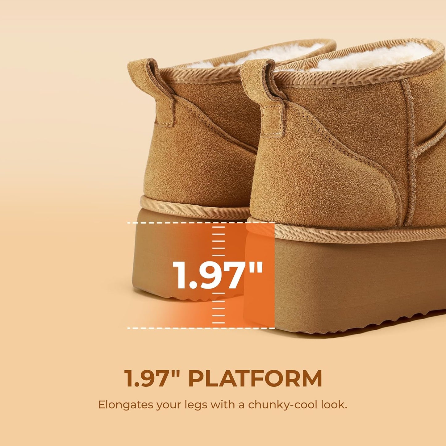 Emily | Stylish Comfortable Platform Mini Boots 8