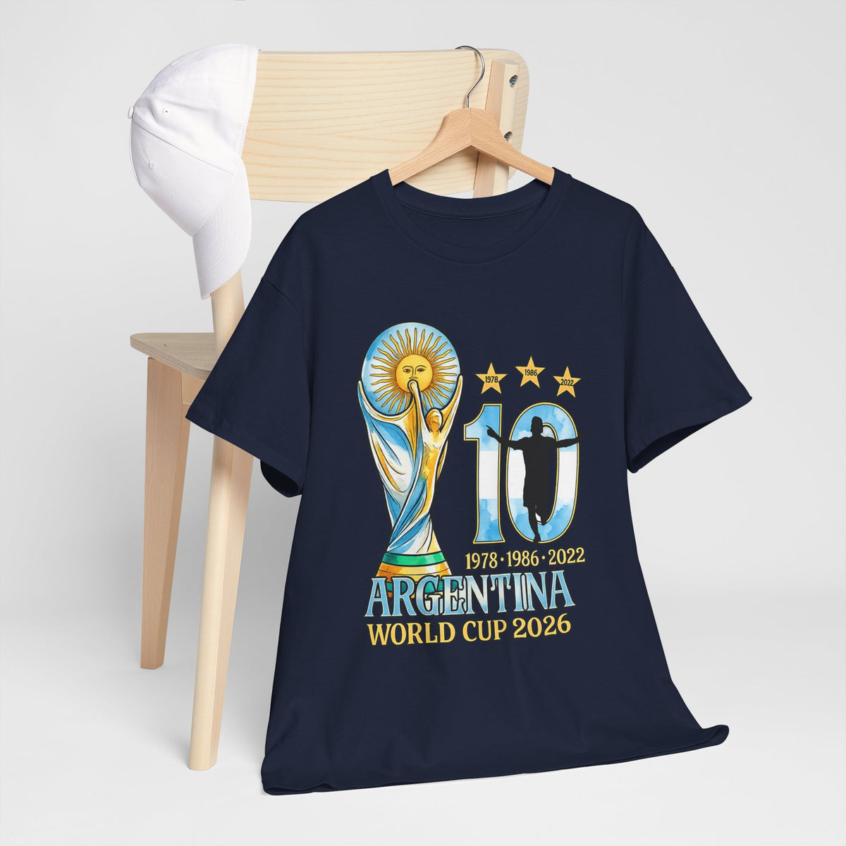 Argentina World Cup 2026 T‑Shirt — 10 Years Tribute Design