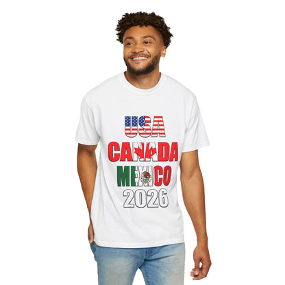 USA Canada Mexico 2026 T-Shirt — North America Soccer Tournament Fan Tee