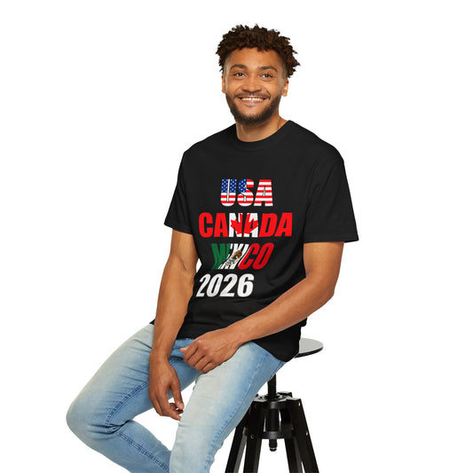 USA Canada Mexico 2026 T-Shirt — North America Soccer Tournament Fan Tee