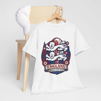 England World Cup 2020 Soccer T-Shirt — Three Lions Football Tee