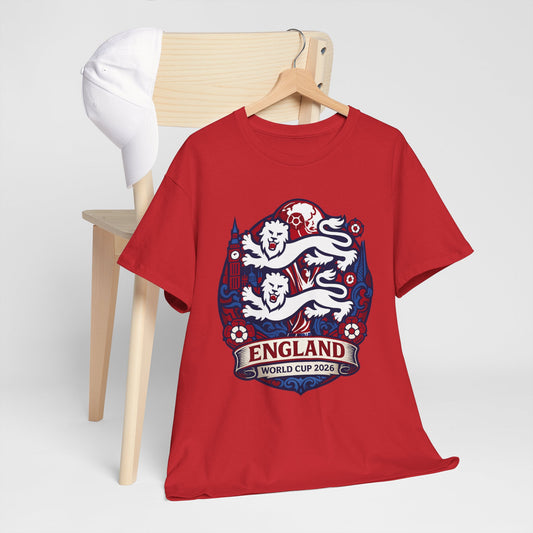 England World Cup 2020 Soccer T-Shirt — Three Lions Football Tee