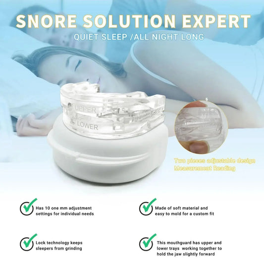 Adjustable Mouthpiece  Anti-Snoring Mouth Guard Night Time Teeth Mouthguard & Sleeping Bite Guard for Bruxism and Stop Snoring 1