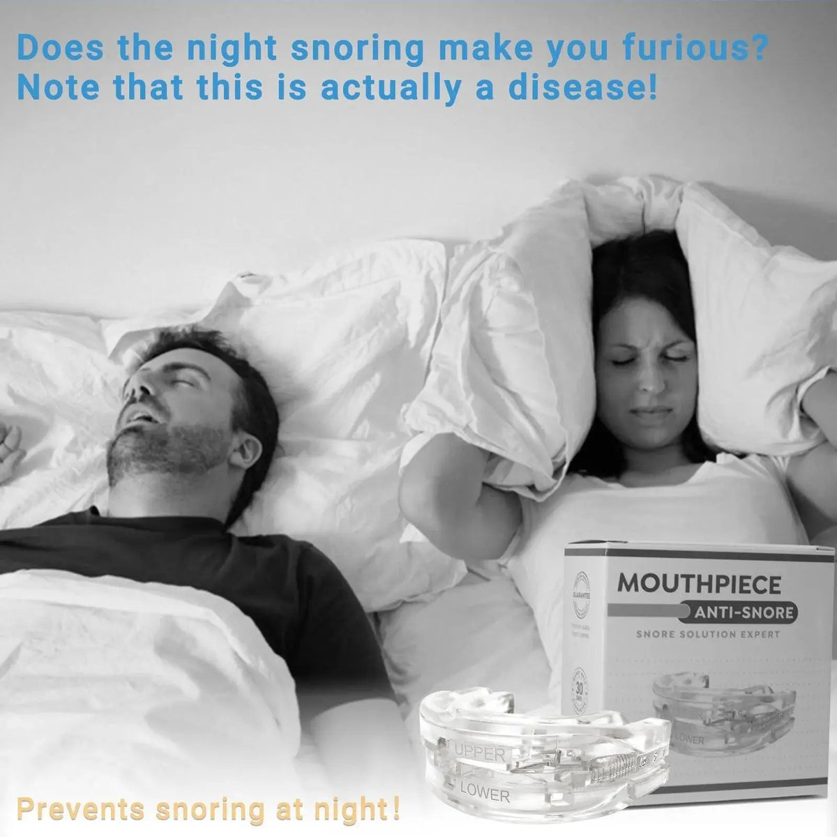 Adjustable Mouthpiece  Anti-Snoring Mouth Guard Night Time Teeth Mouthguard & Sleeping Bite Guard for Bruxism and Stop Snoring 2