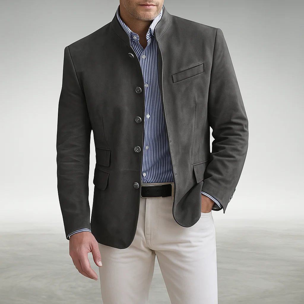 Aero Men's Cardigan | Tailored Fit, Textured Fabric, Deep Pockets 0