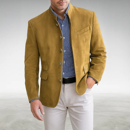 Aero Men's Cardigan | Tailored Fit, Textured Fabric, Deep Pockets 4