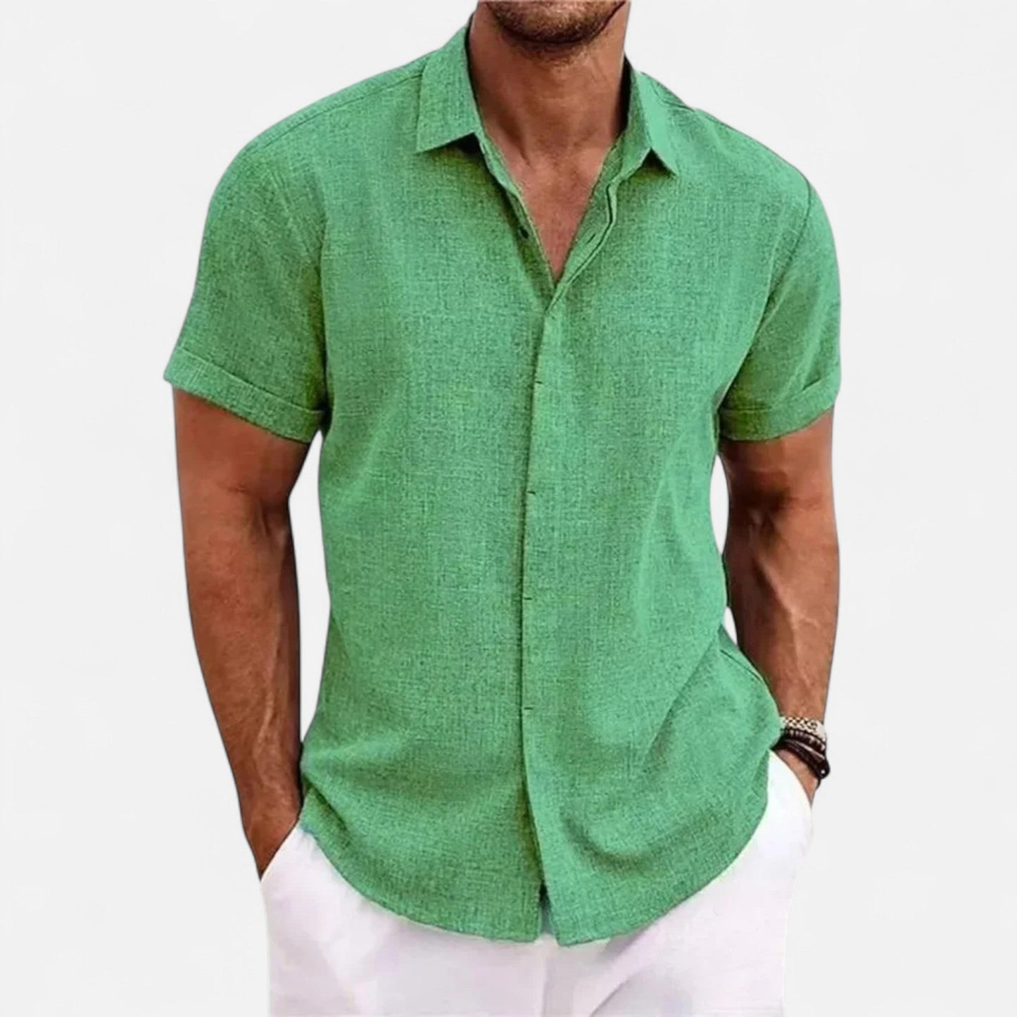 Alex | Linen Short Sleeve Shirt 3
