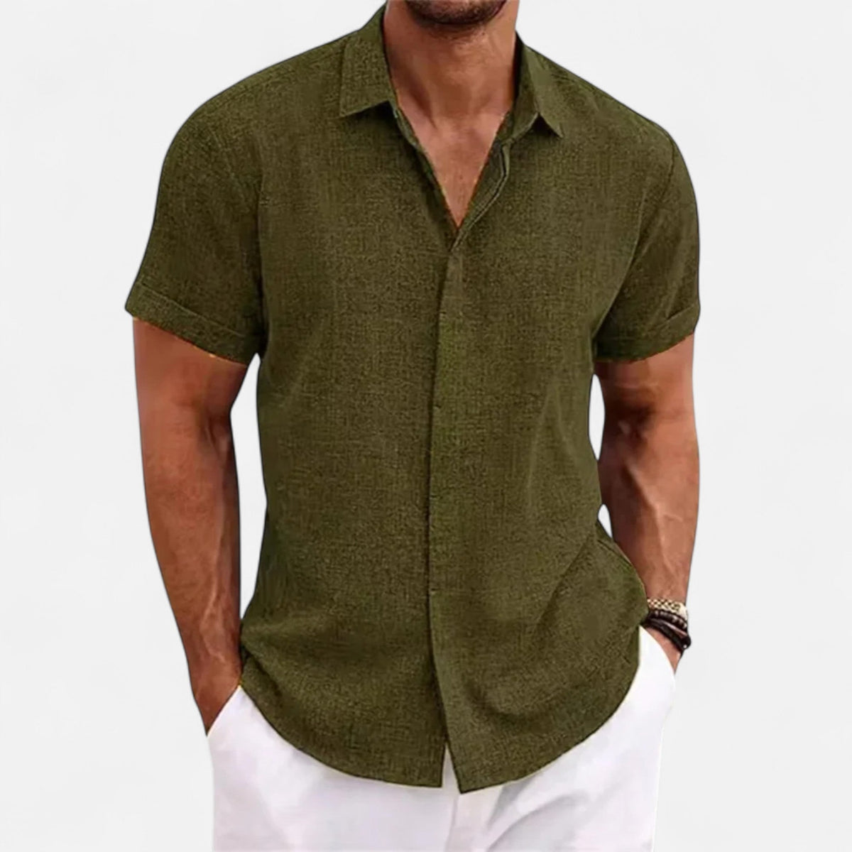 Alex | Linen Short Sleeve Shirt 5