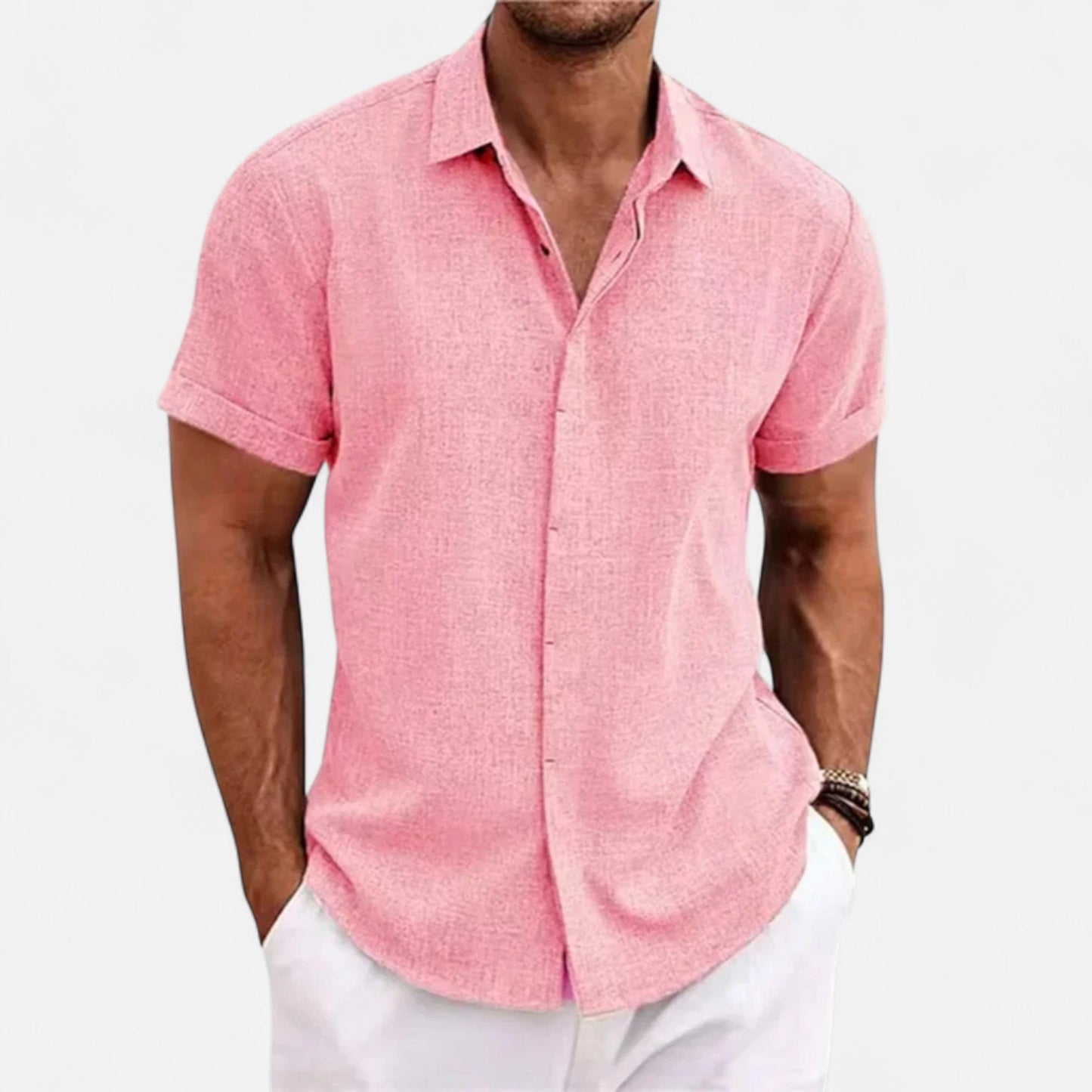 Alex | Linen Short Sleeve Shirt 6