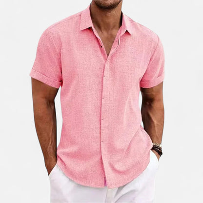 Alex | Linen Short Sleeve Shirt 6