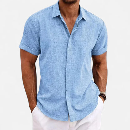 Alex | Linen Short Sleeve Shirt 7