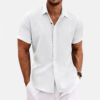 Alex | Linen Short Sleeve Shirt 8