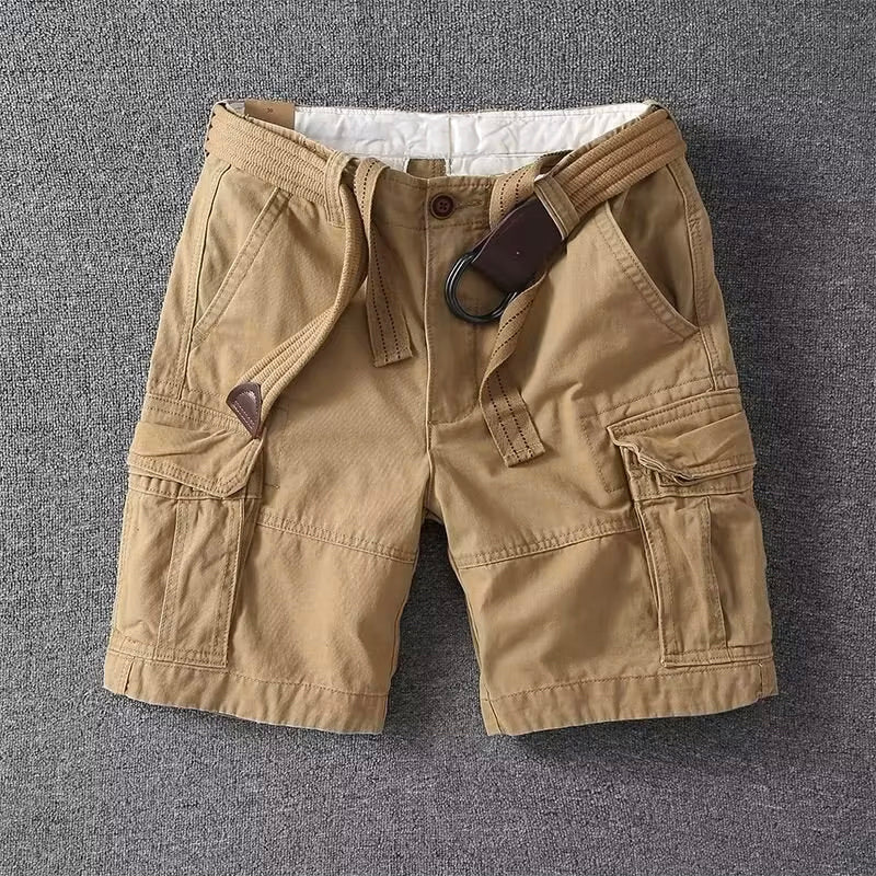 Alfonso | Relaxed Fit Cargo Shorts with Belt 0