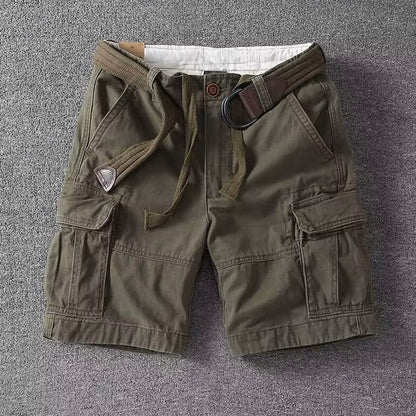 Alfonso | Relaxed Fit Cargo Shorts with Belt 1