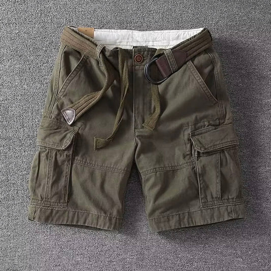 Alfonso | Relaxed Fit Cargo Shorts with Belt 1