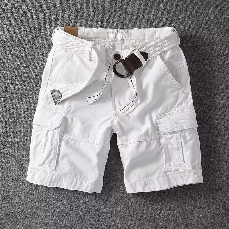 Alfonso | Relaxed Fit Cargo Shorts with Belt 2