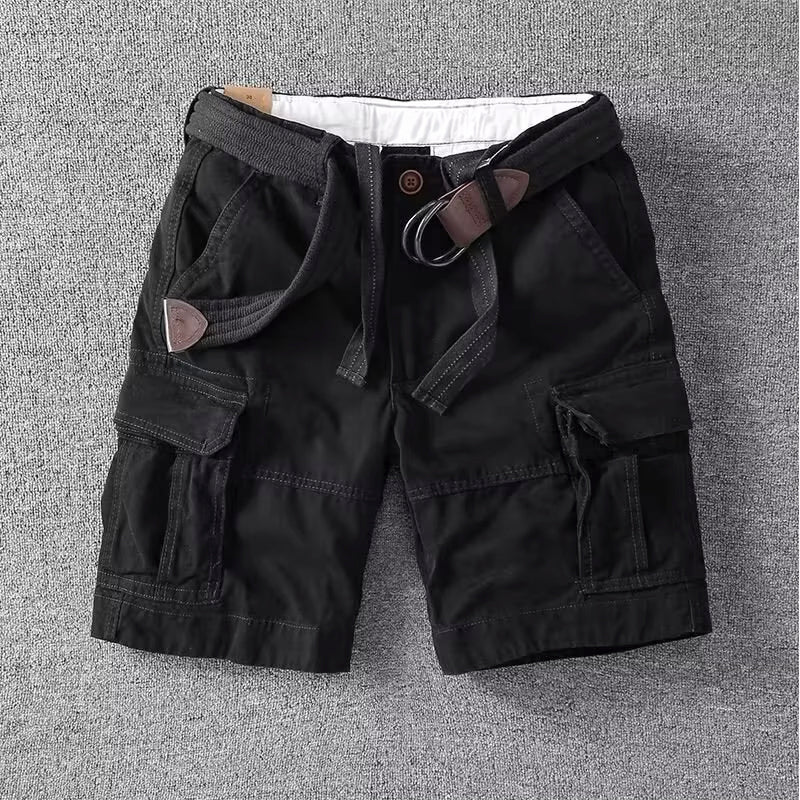 Alfonso | Relaxed Fit Cargo Shorts with Belt 4