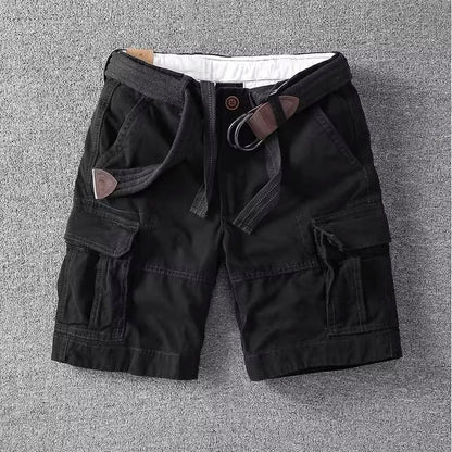 Alfonso | Relaxed Fit Cargo Shorts with Belt 4
