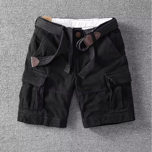 Alfonso | Relaxed Fit Cargo Shorts with Belt 4
