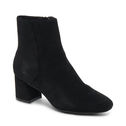 Alira Black Dress Boots | Waterproof Suede, Block Heel, Ladies Dress Bootie 0