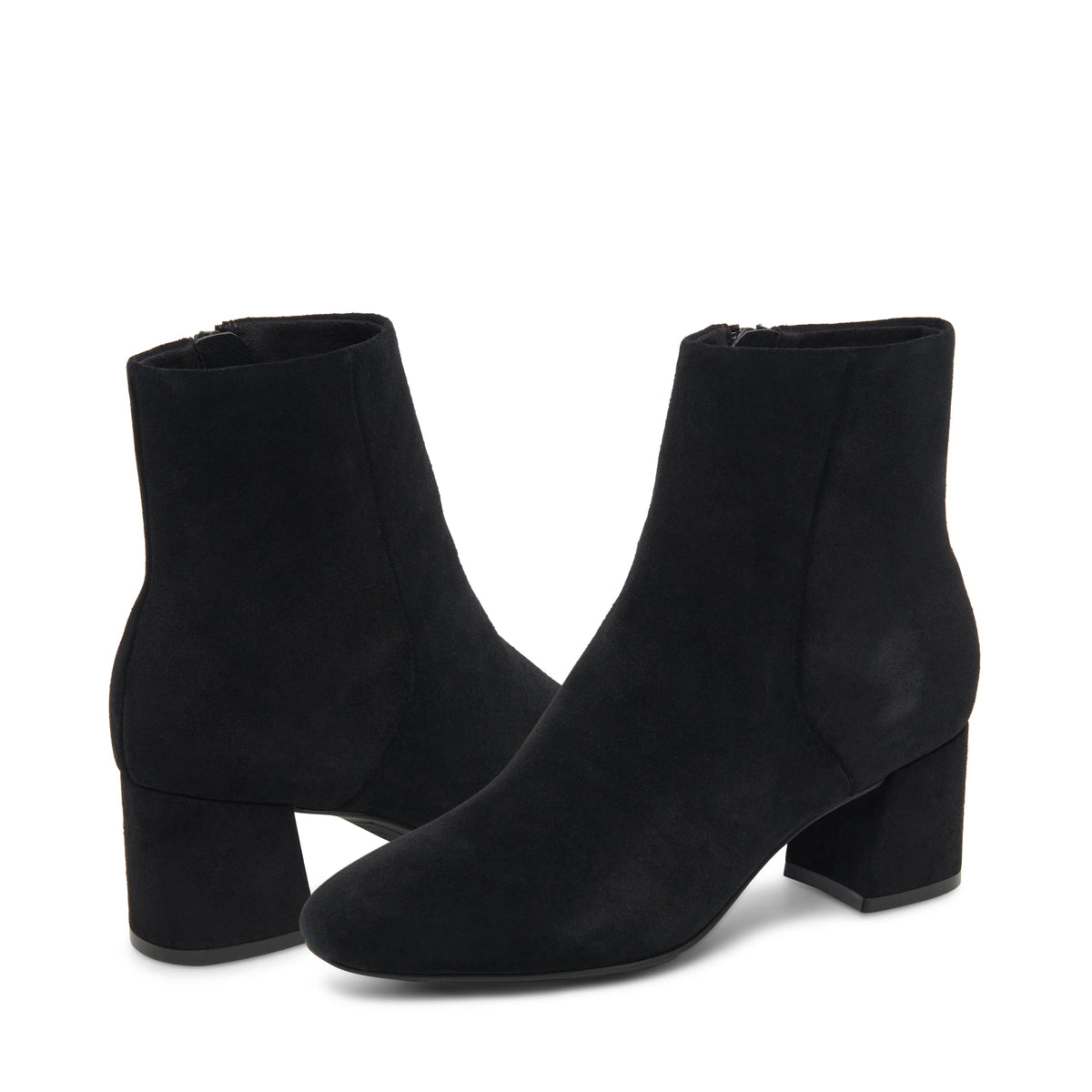 Alira Black Dress Boots | Waterproof Suede, Block Heel, Ladies Dress Bootie 4