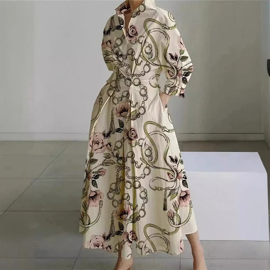 Alora | Elegant Front Wrap Collared Maxi Dress 2