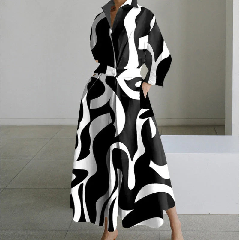 Alora | Elegant Front Wrap Collared Maxi Dress 9
