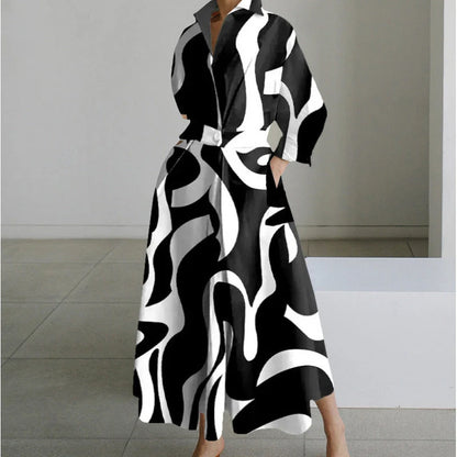 Alora | Elegant Front Wrap Collared Maxi Dress 9