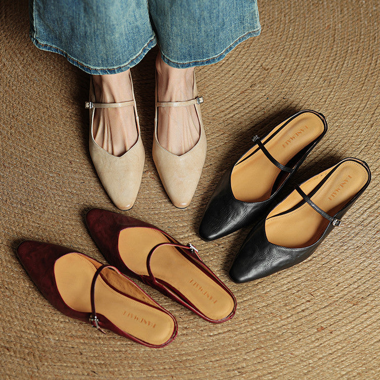 Anastasia | Genuine Leather Mules 5