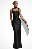 Andrea | Women's Square Neck Evening Maxi Dress 0