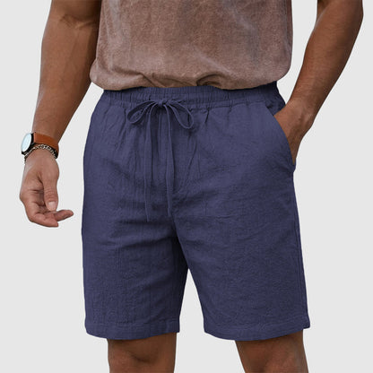 Angelo | Linen Drawstring Beach Shorts 0