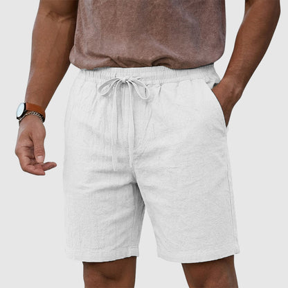 Angelo | Linen Drawstring Beach Shorts 2