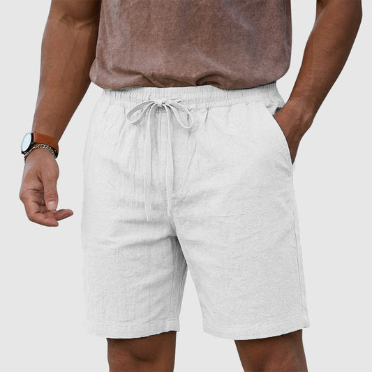 Angelo | Linen Drawstring Beach Shorts 2