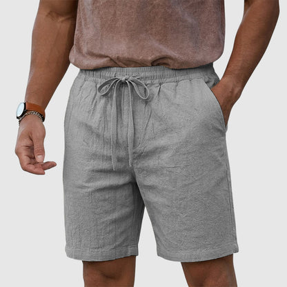 Angelo | Linen Drawstring Beach Shorts 4
