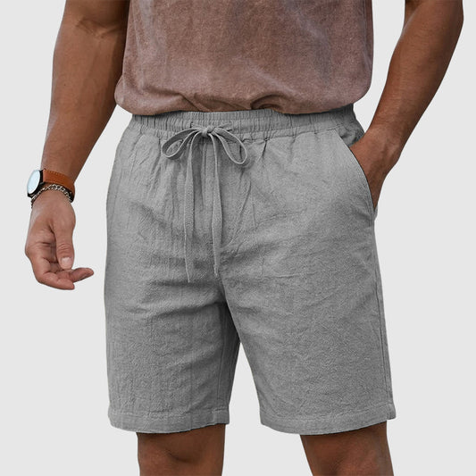 Angelo | Linen Drawstring Beach Shorts 4