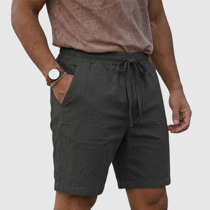Angelo | Linen Drawstring Beach Shorts 5