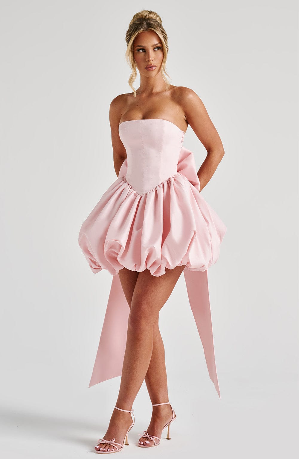 Armida | Strapless Bubble Hem Mini Dress 0