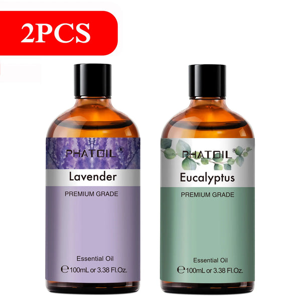 Aromatherapy Bliss | Essential Oil Diffuser Set with 100ml Pure Extracts | Versatile Oils for Relaxation and Wellness 0