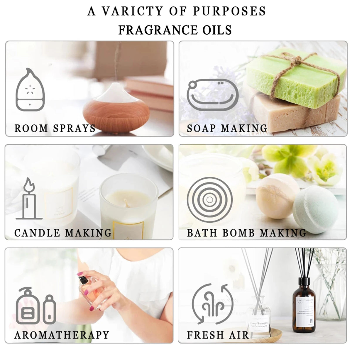 Aromatherapy Bliss | Essential Oil Diffuser Set with 100ml Pure Extracts | Versatile Oils for Relaxation and Wellness 5